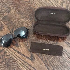 Tom Ford Charles aviator in black unisex